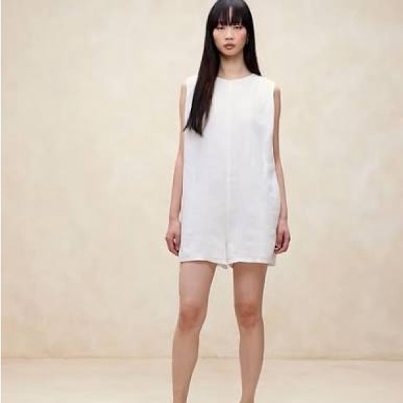 NWT Banana Republic PINNACLES LINEN ROMPER - Picture 2 of 13